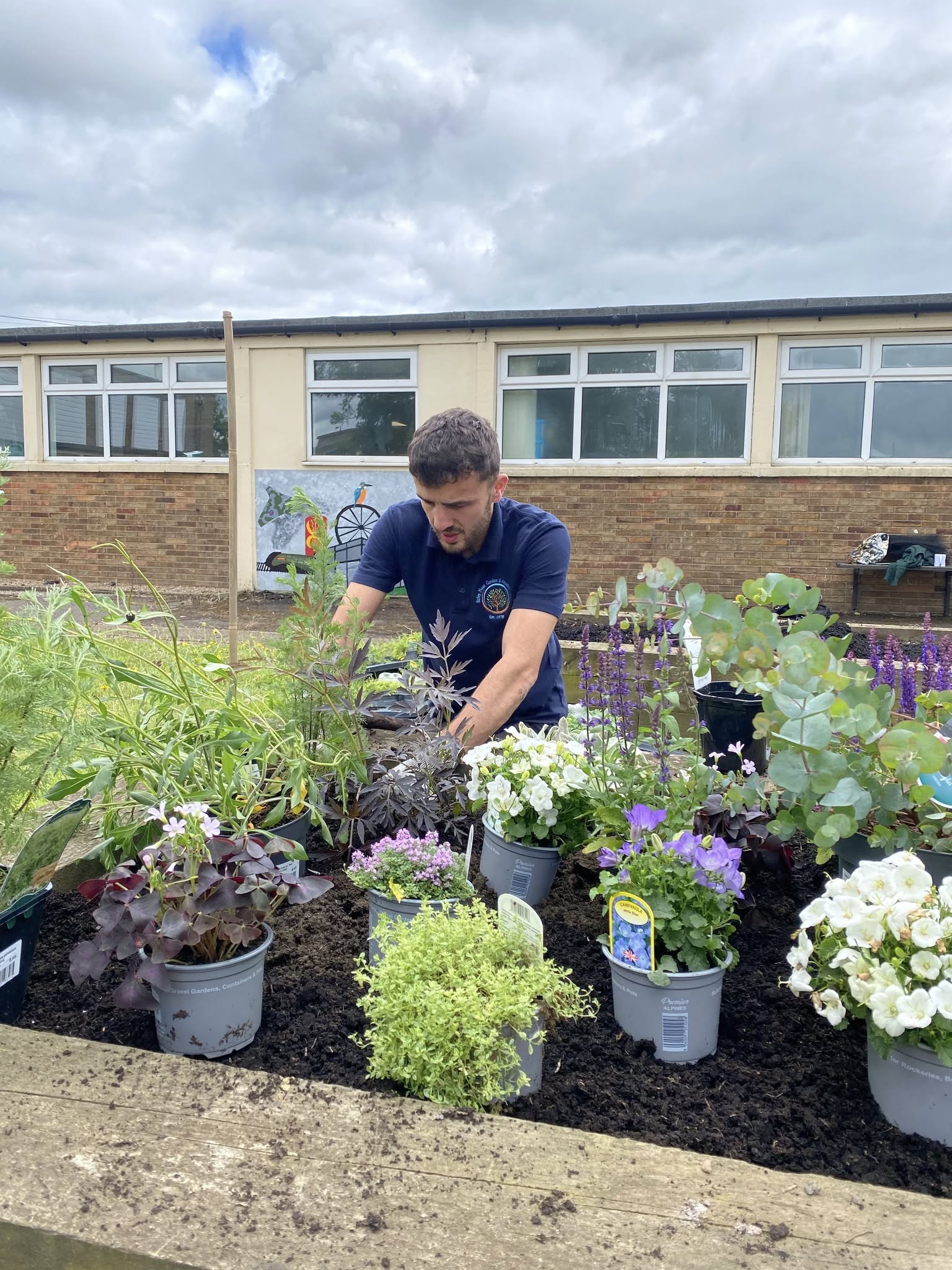 Community learning, planting and horticulture for vocational students